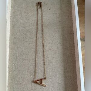 Gold Initial Pendant Necklace